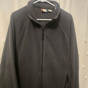 Clique Mens Black Fleece Jacket Size Large